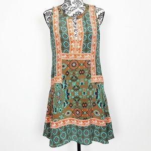 Anthropologie Tolani Silk Elephant Dress